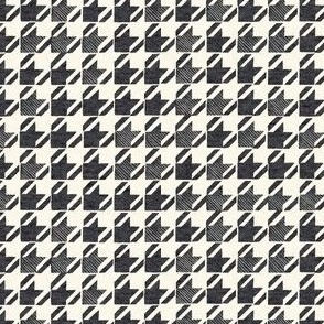 small // Modern Houndstooth in charcoal cream