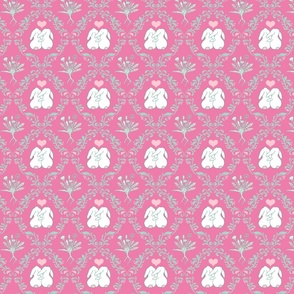 bunny love raspberry pink small