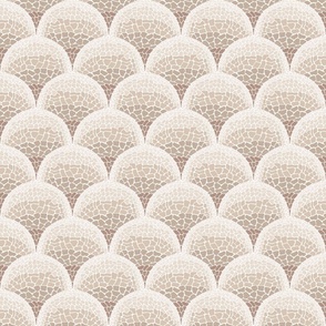 Ditsy Mountains Scallop Mosaic neutral