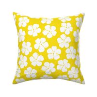 Vintage Plumeria Blossoms-yellow