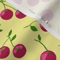 Cherry Scatter on Jersey Butter - Medium Scale