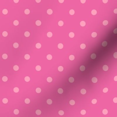 Valentine polka dots Barbie pink