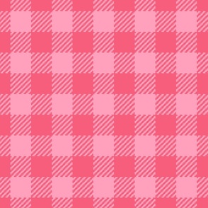 Valentine Gingham coral pink