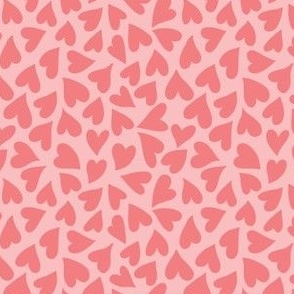 small - on a whim - pink with medium pink hearts
