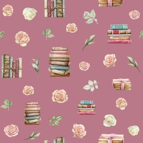 books blush floral pink