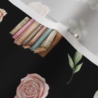 books blush floral black