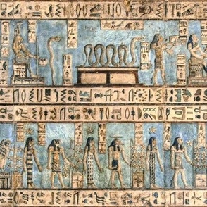 Hieroglyphs Procession