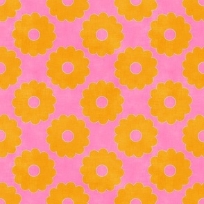 Groovy Desert Sun Flowers (pink sorbet) medium 