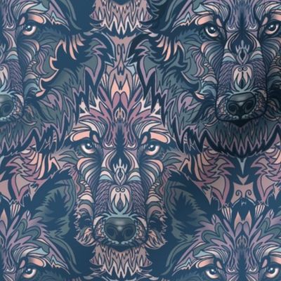 Large wolf pattern