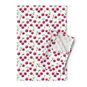 Cherry Scatter on White - Medium Scale