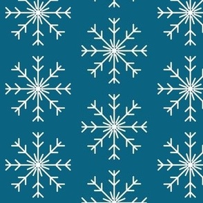 Snowflakes in Blue
