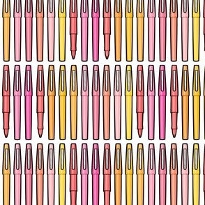 (small scale) felt pens - school supplies - teacher pens - sherbet - LAD21