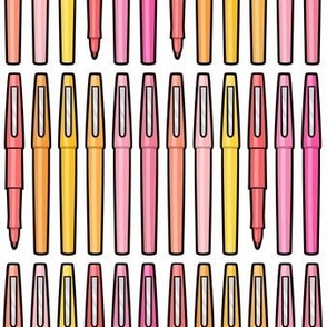 felt pens - school supplies - teacher pens - sherbet - LAD21