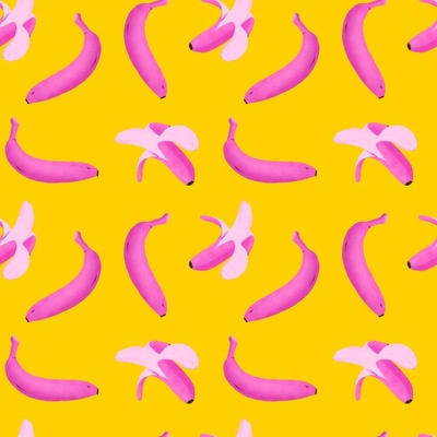 Pink Bananas Fabric, Wallpaper and Home Decor | Spoonflower