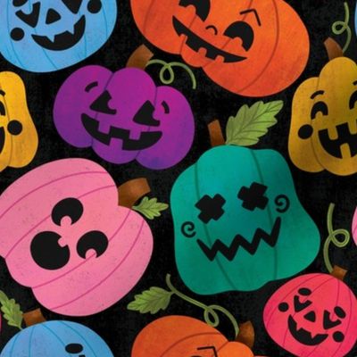 Funny Jack-o-Lanterns (Colorful)