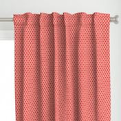 moroccan quatrefoil lattice in coral