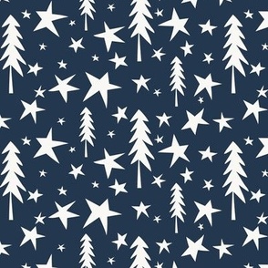 Wish Upon A Star - Navy Blue Ivory Regular Scale