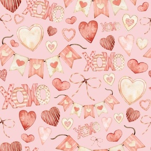 love heart pink