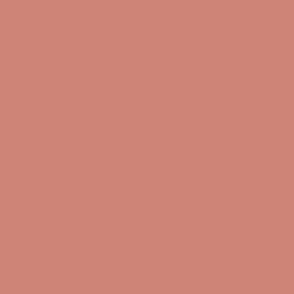 Solid color greyish pink pantone name canyon clay  hexcode ce8477