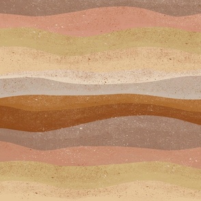 Textured Desert Hills Landscape, Warm Neutral by Brittanylane