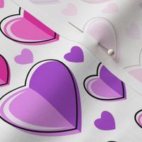 Happy Hearted / Joy /Hearts / Lavender Magenta / Valentine's Day / Medium