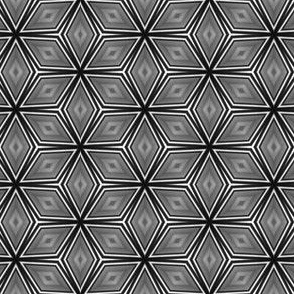 Grayscale Cube Illusion