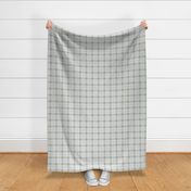 Wild west traditional retro gingham plaid design christmas texture tartan baby blue sage green on moody gray sand