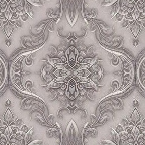 Silver,pearl,Lillian,lavender,damask,gothic,expensive,luxe pattern,Romantic,Marie Antoinette,Rococo era,Floral patterns,Luxury,Elegant,18th century,Versailles,Ballroom,Chandeliers,French aristocracy,Pastels,Baroque,Ornamentation,Fashion,Fine dining,Aristo