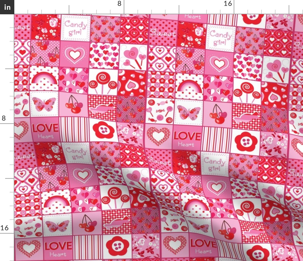 Cherry Love Patchwork (small scale)