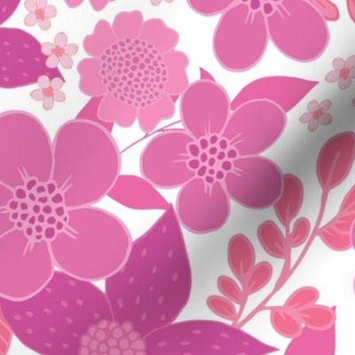 Retro Floral - Pink