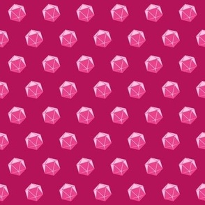 Dark Pink simple D20 pattern