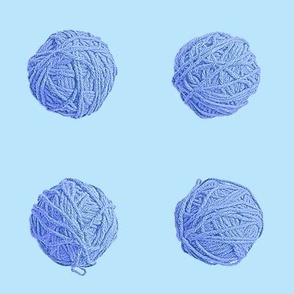 little yarn balls - summercolors blues