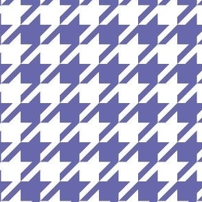 Houndstooth Check - very peri & White Small Pantone color of the year 2022