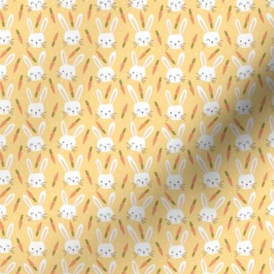 easter bunnies easter fabric golden tiny scale