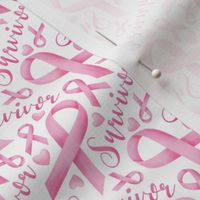 Breast cancer survivor pink ribbon