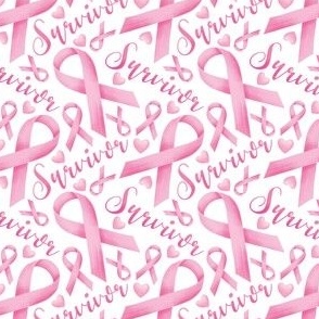Breast cancer survivor pink ribbon