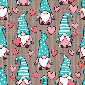 Valentine gnomes S22 turquoise nougat