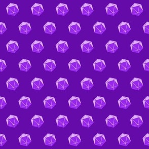Purple simple D20 pattern