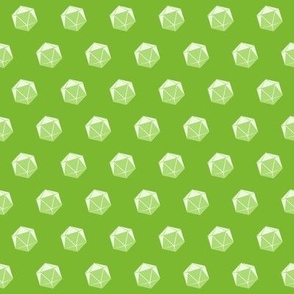 Green simple D20 pattern