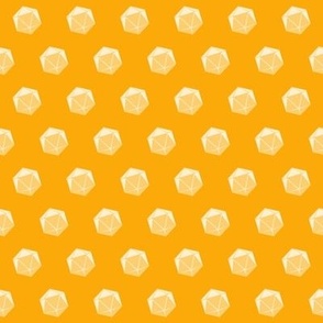 Yellow simple D20 pattern