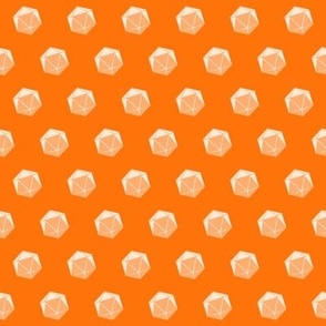 Orange simple D20 pattern