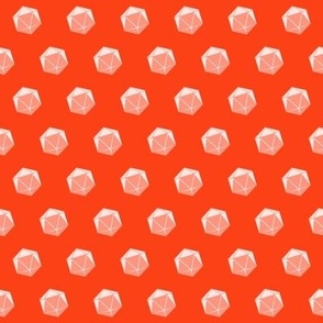 Red simple D20 pattern