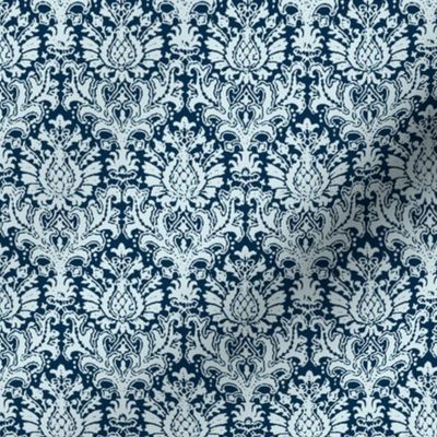 India Damask blue