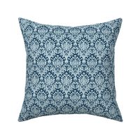 India Damask blue