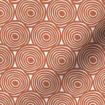 Terracotta Overlapping Circles