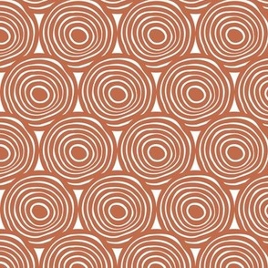 Terracotta Overlapping Circles