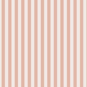 Vertical Bengal Stripe Pattern - Champagne and Blushing Rose