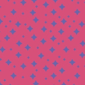 Very peri blue and dark pink stars blender pantone color of the year 2022 Medium scale