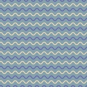 Waves on the water with Very peri blue Pantone color of the year 2022 Small scale