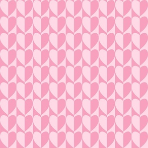 Mod Geo Hearts / Sakura / Mid Mod / Retro / 60s 70s / Geometric / Pink / Valentine's Day / Small